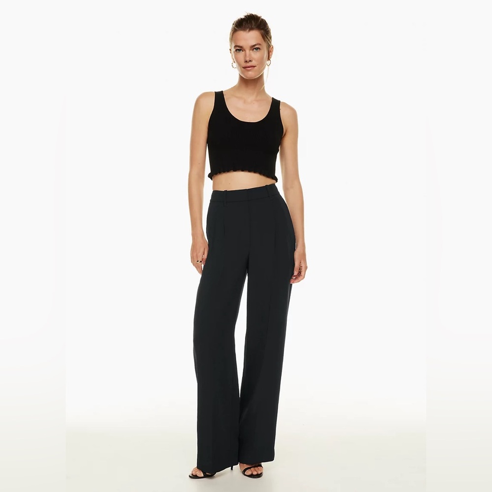 Aritzia Wilfred The Effortless Pant Sz 6 in Black Office Business Casual Modest